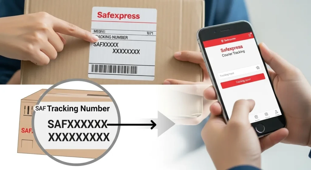 Safexpress Tracking Number Format and Location